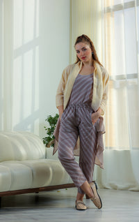 top with pants with cardigan