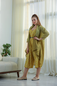 jumpsuit with cardigan