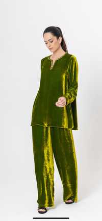 Velvet Top with pants