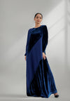 Velvet and crepe jalabya