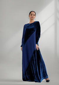 Velvet and crepe jalabya