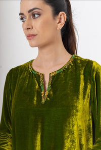 Velvet Top with pants