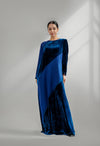 Velvet and crepe jalabya