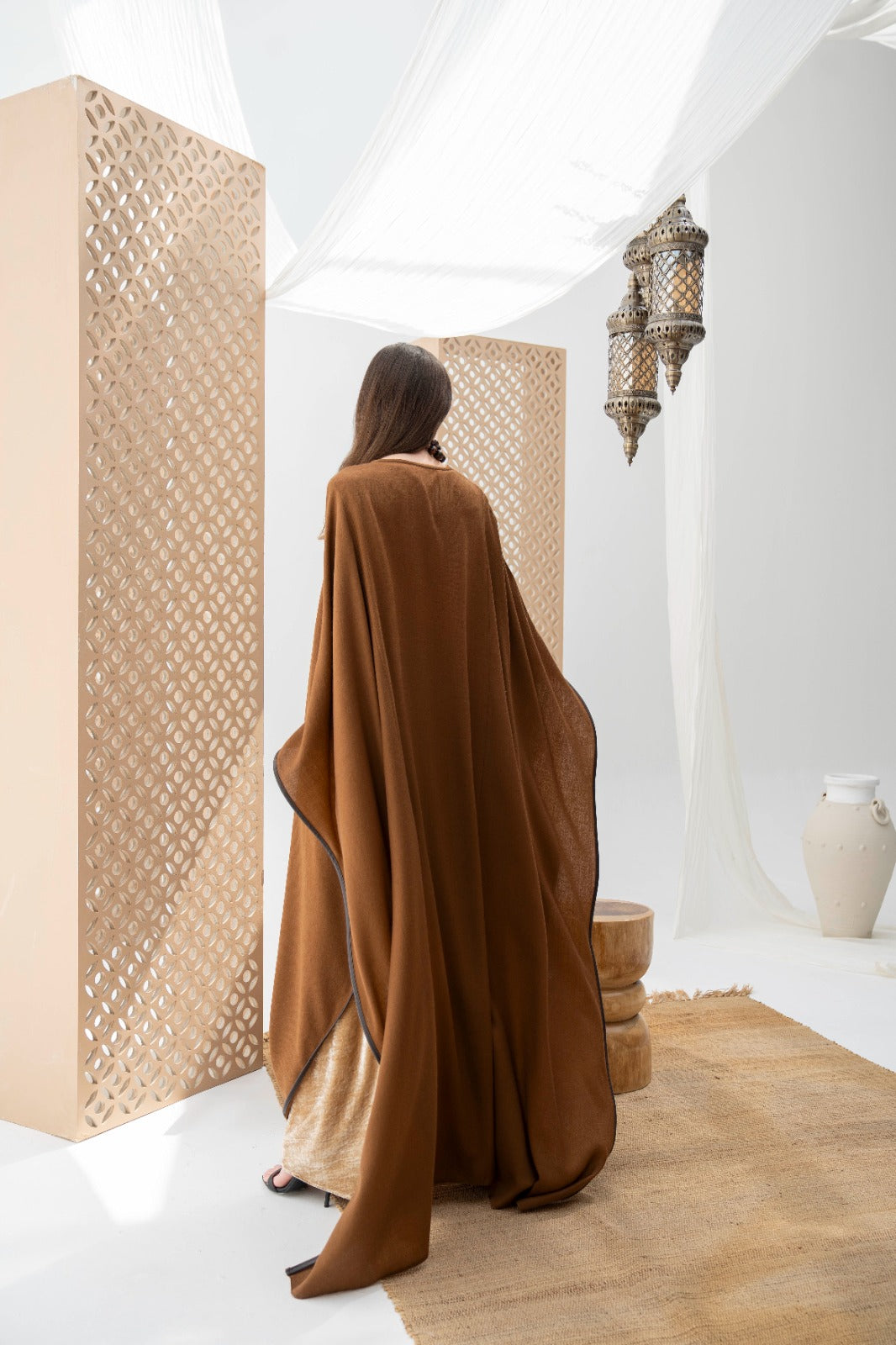 DRESS WITH CAVE EMBRODIRIE DESIGN