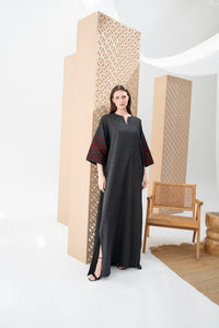 Heritage Fusion Wool-Blend Kaftan