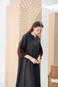Heritage Fusion Wool-Blend Kaftan