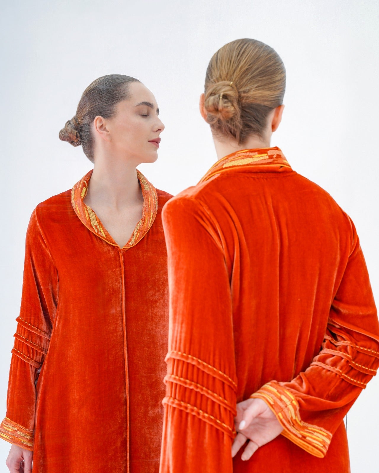 Imperial Silk Velvet Kaftan