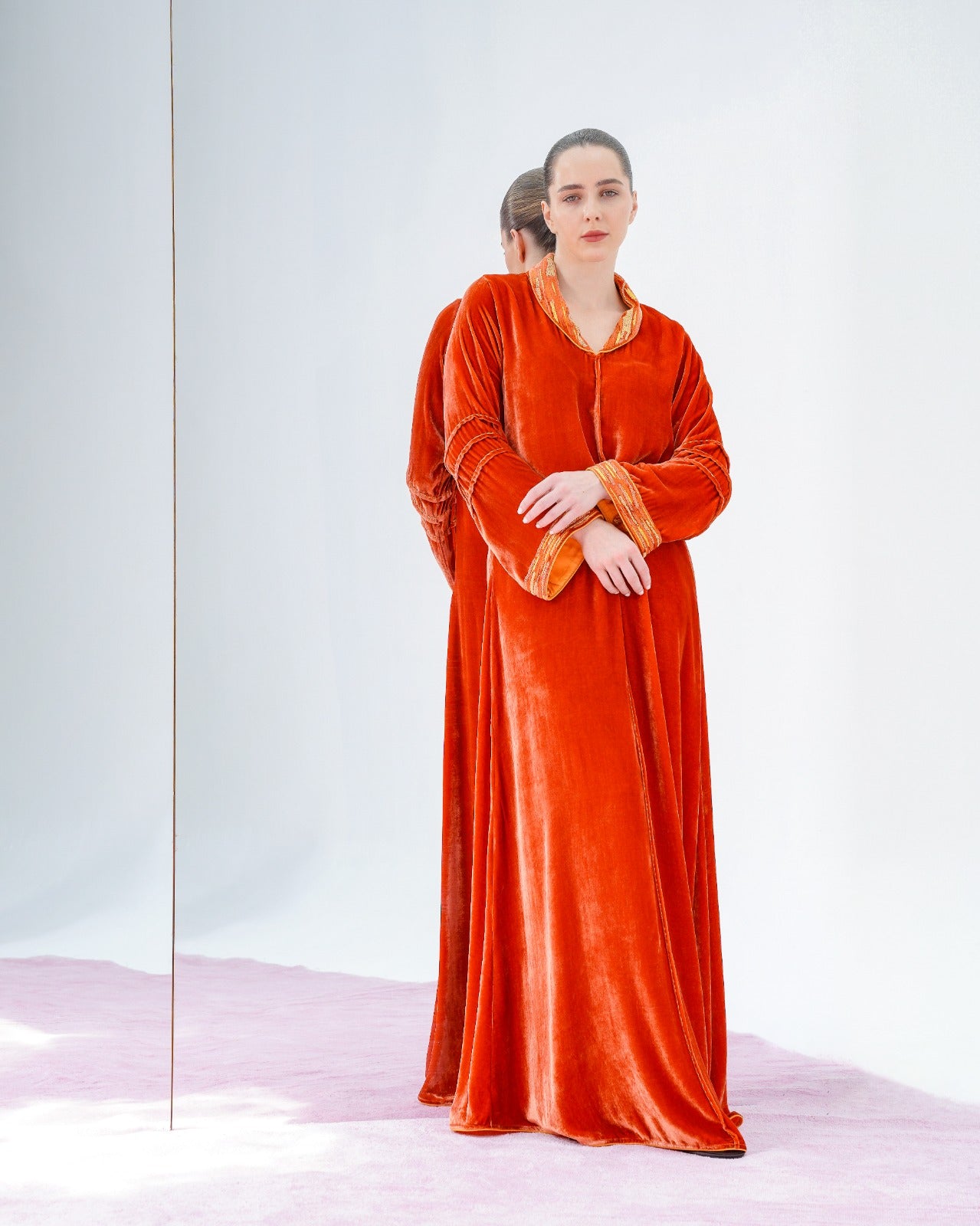 Imperial Silk Velvet Kaftan