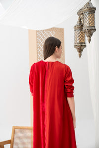 Velvet Floral Accent Kaftan