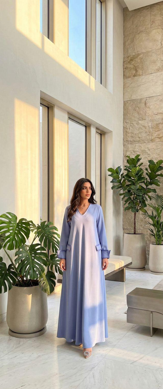 Elegance in Lavender Crepe