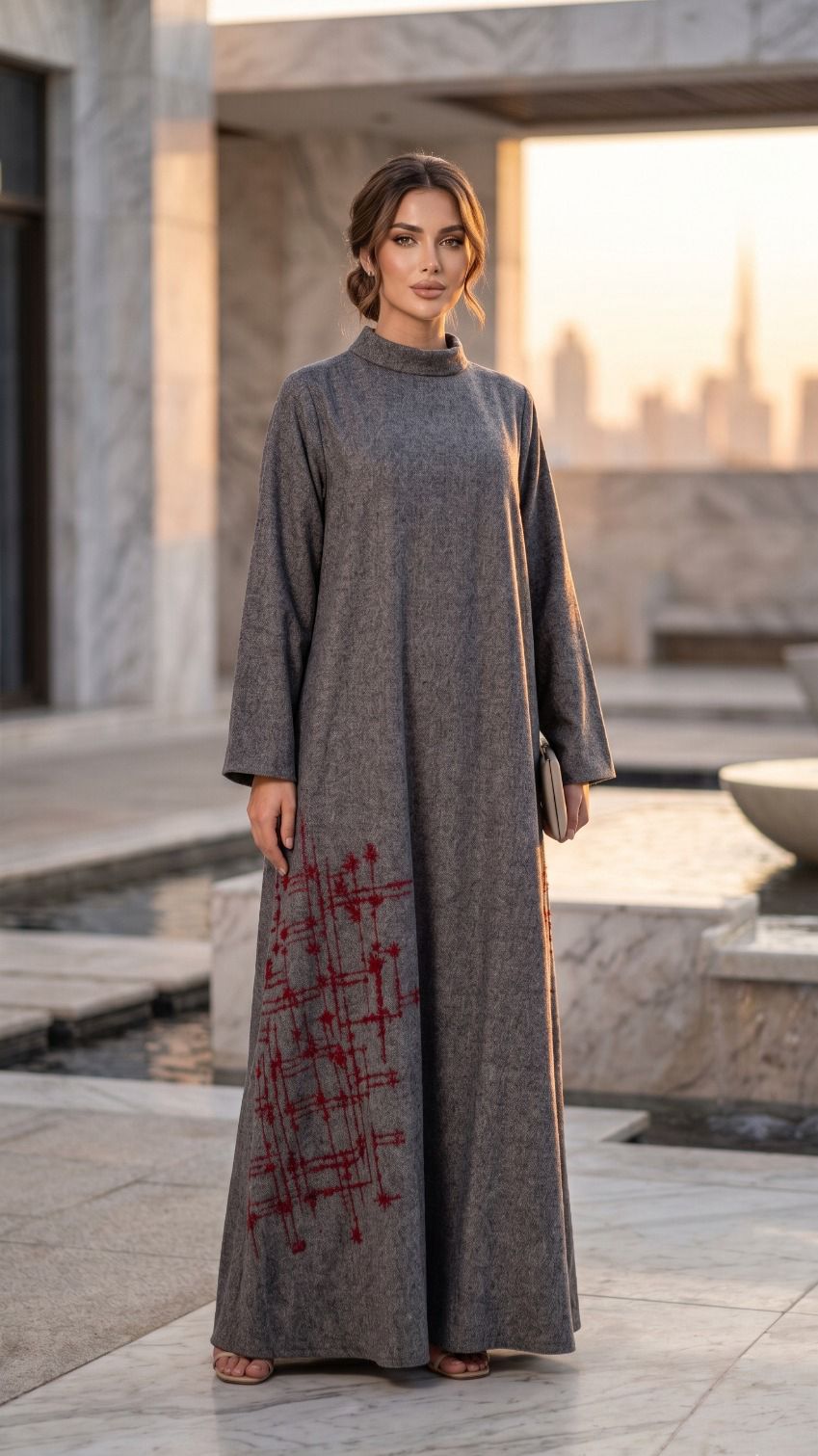Elegant Winter Wool Kaftan