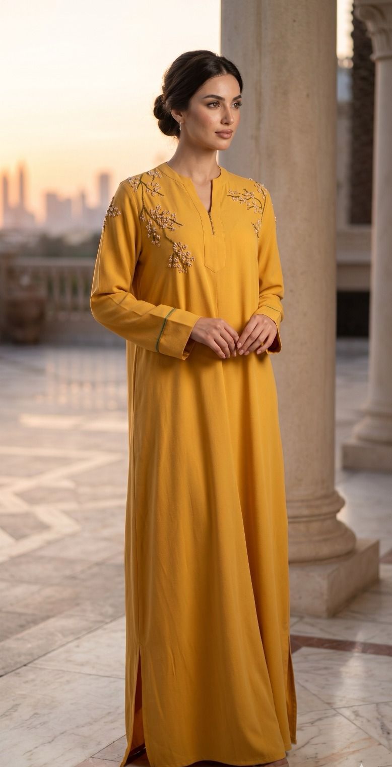 Minimalist Amber Kaftan