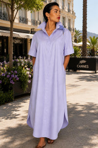 Pure Line Hand-Embroidered Maxi