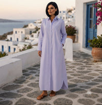 Pure Line Hand-Embroidered Maxi