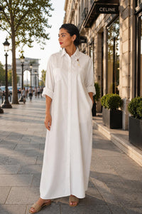 Pure Line Hand-Embroidered Maxi