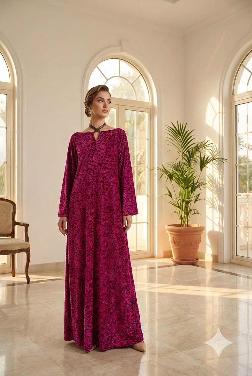 Burnt Velvet Kaftan
