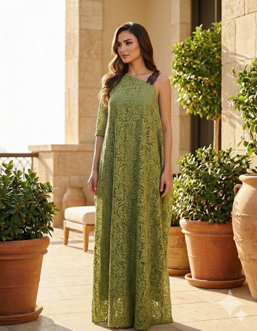 Guipure Lace Kaftan