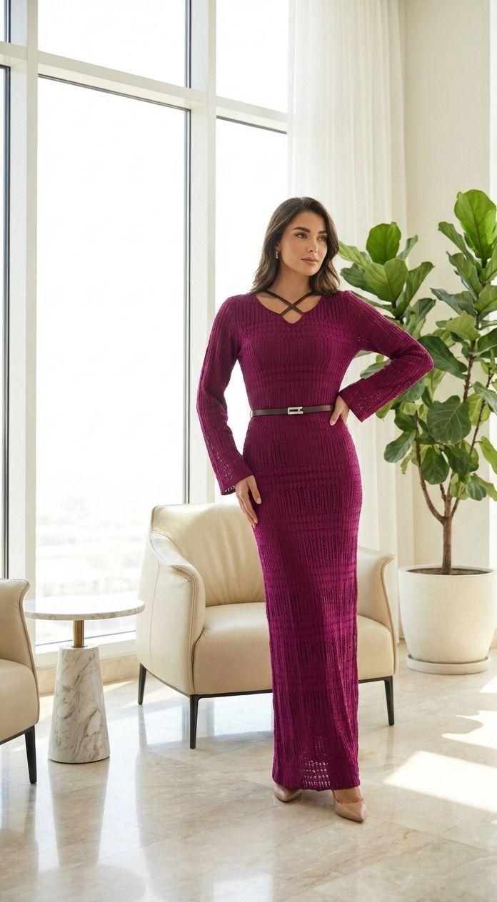 Lace Elegance Kaftan